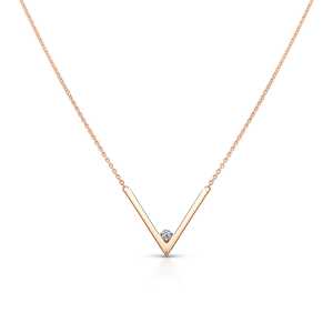 Золотое шейное украшение с бриллиантами природными