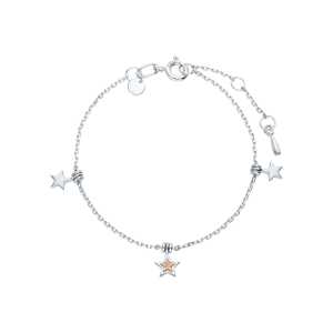 Серебряный браслет с бриллиантами природными