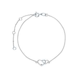 Серебряный браслет с бриллиантом природным