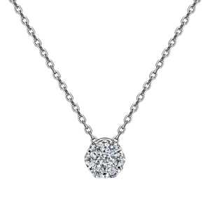 Золотая подвеска с бриллиантами природными