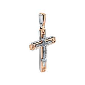 Золотой крестик с бриллиантом природным